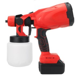 21V 1300mAh Paint Spray Guns Craft Painting Tool Spray Model Airbrush Electric Paint Sprayer W/ 1/2 Battery 21V 1300mAh Paint Spray Guns Craft Painting Tool Spray Model Airbrush Electric Paint Sprayer W/ 1/2 Battery
