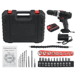 21V 22800mAh Cordless Rechargable 3 In 1 Power Drills Impact Electric Drill Driver With 1 Or2 Pcs Battery Fit Makita 21V 22800mAh Cordless Rechargable 3 In 1 Power Drills Impact Electric Drill Driver With 1 Or2 Pcs Battery Fit Makita