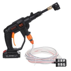 21V High Pressure Washer Cordless Car Washing Machine Garden Watering Guns W/ Battery 21V High Pressure Washer Cordless Car Washing Machine Garden Watering Guns W/ Battery