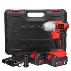 21V Li-ion Electric Impact Wrench Cordless High Torque Power Wrench with 2 Battery 21V Li-ion Electric Impact Wrench Cordless High Torque Power Wrench with 2 Battery