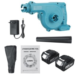 2200W 2-In-1 2.4Ah Home Car Electric Air Blower Vacuum Dust Sustion Collector Leaf Blower W/ None/1/2 24000mah Battery For Makiita 2200W 2-In-1 2.4Ah Home Car Electric Air Blower Vacuum Dust Sustion Collector Leaf Blower W/ None/1/2 24000mah Battery For Makiita