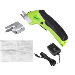220V Electric Automatic Scissors Cordless Shears Fabric Paper Cutter 2 Blades & Case 220V Electric Automatic Scissors Cordless Shears Fabric Paper Cutter 2 Blades & Case