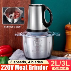 220V Household Electric Meat Grinder 2/3L Liters Large Capacity 220V Household Electric Meat Grinder 2/3L Liters Large Capacity