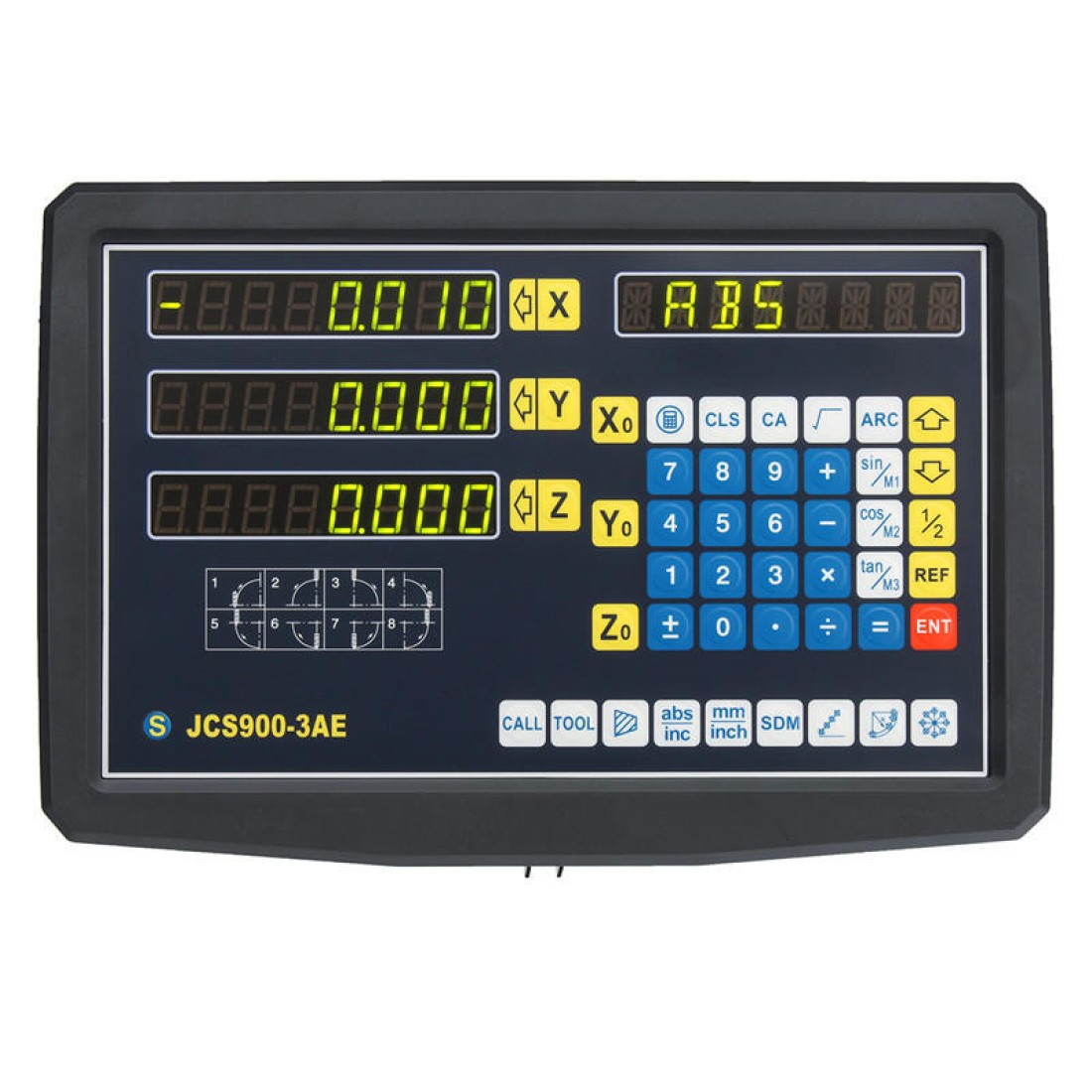 2/3 Axis Grating Digital Milling Readout Electronic Scale Lathe Linear ...