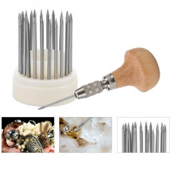 23-Piece Bead Tool Diamond Bead Tool Diamond Stone Inlay Set With Wooden Handle Jewelry Maker Jewelry Making Tool Graver Jeweler 23-Piece Bead Tool Diamond Bead Tool Diamond Stone Inlay Set With Wooden Handle Jewelry Maker Jewelry Making Tool Graver Jeweler