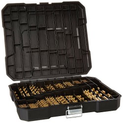 230pcs Titanium Coated Twisted Drill Bit Set HSS Drill Bit Set with Black Plastic Box Titanium Alloy Drill Bit Set 230pcs Titanium Coated Twisted Drill Bit Set HSS Drill Bit Set with Black Plastic Box Titanium Alloy Drill Bit Set