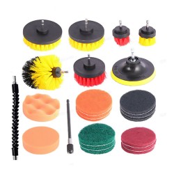 23pcs Cleaning Drill Brush Cleaner Combo Tool Kit Electric Drill Power Scrubber 23pcs Cleaning Drill Brush Cleaner Combo Tool Kit Electric Drill Power Scrubber