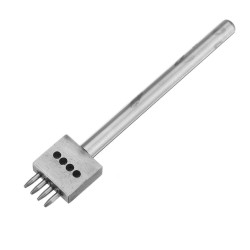 2/4/6 Hole Row Leather Craft Round Hole Puncher Cutter Punch Tool 4mm Spacing Leather Punch Hole Hand Craft Accessory 2/4/6 Hole Row Leather Craft Round Hole Puncher Cutter Punch Tool 4mm Spacing Leather Punch Hole Hand Craft Accessory