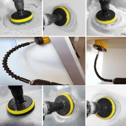 24pcs Cleaning Drill Brush Attachment Set Carpet Tile Power Scrubber Cleaner Attachment 24pcs Cleaning Drill Brush Attachment Set Carpet Tile Power Scrubber Cleaner Attachment