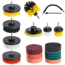24pcs Cleaning Drill Brush Attachment Set Carpet Tile Power Scrubber Cleaner Attachment 24pcs Cleaning Drill Brush Attachment Set Carpet Tile Power Scrubber Cleaner Attachment