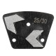 25/30 Grit Medium Bond Plate Trapezoid Grinding Disc for Bolt On Grinders