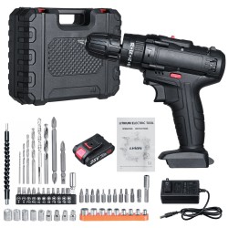 25V Cordless Electric Drill Bits Screwdriver Kit Handheld Power Tool + Battery 25V Cordless Electric Drill Bits Screwdriver Kit Handheld Power Tool + Battery