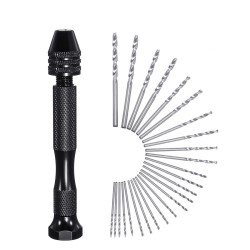 26 Pcs Precision Pin Vise Micro Mini Hand Twist Drill Bits Set for Metal Wood Jewelry Delicate DIY 26 Pcs Precision Pin Vise Micro Mini Hand Twist Drill Bits Set for Metal Wood Jewelry Delicate DIY