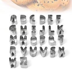 26Pcs DIY Alphabet Letters Cookie Biscuit Cutters Set Cake Mould Decorating 26Pcs DIY Alphabet Letters Cookie Biscuit Cutters Set Cake Mould Decorating