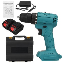 288VF 10mm Electric Drill 25 Gear Torque Adjustment Switch Stepless Speed W/1pc/2pc Battery AU/EU/US Plug 288VF 10mm Electric Drill 25 Gear Torque Adjustment Switch Stepless Speed W/1pc/2pc Battery AU/EU/US Plug