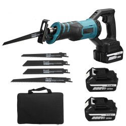 288VF 1200W Electric Reciprocating Saw Cordless Chainsaw One-Hand Saw Cutting Woodworking Tools W/ 1 or 2pcs Battery For Makita 288VF 1200W Electric Reciprocating Saw Cordless Chainsaw One-Hand Saw Cutting Woodworking Tools W/ 1 or 2pcs Battery For Makita