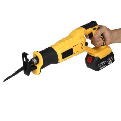288VF Cordless Electric Reciprocating Saw Variable Speed Metal Wood Cutting Tool W/ None/1/2pcs Battery & 4 Blades
