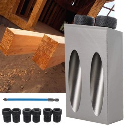 28PCS Woodworking Oblique Hole Drill 15 Degree Angle Inclined Hole Locator Pocket Hole Jig 28PCS Woodworking Oblique Hole Drill 15 Degree Angle Inclined Hole Locator Pocket Hole Jig