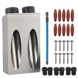28PCS Woodworking Oblique Hole Drill 15 Degree Angle Inclined Hole Locator Pocket Hole Jig 28PCS Woodworking Oblique Hole Drill 15 Degree Angle Inclined Hole Locator Pocket Hole Jig