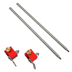 2PCS Set Accessories Auto Line Drill Guide Extension Rods and Flip Stops for Woodworking 2PCS Set Accessories Auto Line Drill Guide Extension Rods and Flip Stops for Woodworking
