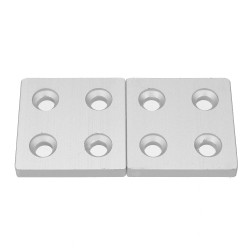 2Pcs 4040 Aluminum Profile End Cap Cover Plate Single/Double Holes 40*40 Double Slot Metal Cover For Aluminum Profiles 2Pcs 4040 Aluminum Profile End Cap Cover Plate Single/Double Holes 40*40 Double Slot Metal Cover For Aluminum Profiles