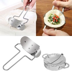 2Pcs Stainless Steel Dumpling Mould Press Meat Pie Pastry Maker Dough Cutter Tool 2Pcs Stainless Steel Dumpling Mould Press Meat Pie Pastry Maker Dough Cutter Tool