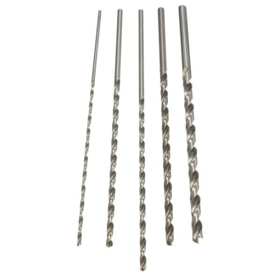 2mm To 5mm Diameter Extra Long HSS Auger Twist Drill Bit Straigth Shank 160mm