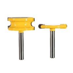 2pcs 1/4 Inch Shank Canoe Flute and Bead Router Bits Set For Woodworking 2pcs 1/4 Inch Shank Canoe Flute and Bead Router Bits Set For Woodworking