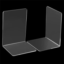 2pcs 160x150x220x4mm Clear Acrylic Bookends L-shaped Bookends Organiser Stand For Office School 2pcs 160x150x220x4mm Clear Acrylic Bookends L-shaped Bookends Organiser Stand For Office School