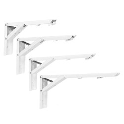2pcs 8/10/12/14 Inch Folding Triangle Bracket Heavy Duty Steel L-Shaped Storage Wall Shelf Bracket 2pcs 8/10/12/14 Inch Folding Triangle Bracket Heavy Duty Steel L-Shaped Storage Wall Shelf Bracket