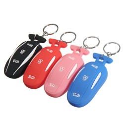 3 Button Silicone Smart Remote Key Cover Fob Case Key Holder With Key Chain Fits For Tesla Model X 3 Button Silicone Smart Remote Key Cover Fob Case Key Holder With Key Chain Fits For Tesla Model X