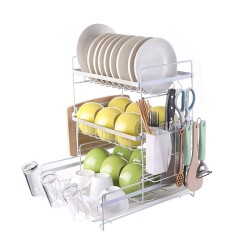 3 Tier Multifunctional Kitchen Drying Dish Rack Over Sink Drainer Shelf 3 Tier Multifunctional Kitchen Drying Dish Rack Over Sink Drainer Shelf