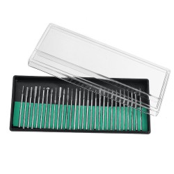30Pcs 3mm 120-150 Grit Diamond Points Burr Set Power Tool Accessories 30Pcs 3mm 120-150 Grit Diamond Points Burr Set Power Tool Accessories