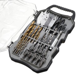 31Pcs Titanium Coated Hole Saw Cutting Set 1/4 Inch Hex Shank Magnetic Connecting Rod Screwdriver Bits Set 31Pcs Titanium Coated Hole Saw Cutting Set 1/4 Inch Hex Shank Magnetic Connecting Rod Screwdriver Bits Set