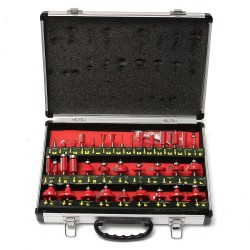 35Pcs 1/4 Inch Shank Tungsten Carbide Tip Router Bit Set Wood Working Tool 35Pcs 1/4 Inch Shank Tungsten Carbide Tip Router Bit Set Wood Working Tool