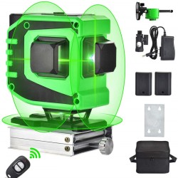 360° Rotary 12 Lines 3D Green Laser Level Cross Horizontal Measure Self Leveling 360° Rotary 12 Lines 3D Green Laser Level Cross Horizontal Measure Self Leveling