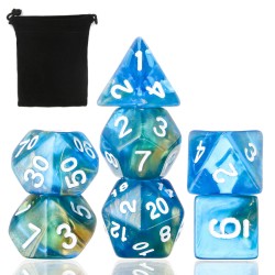 3/7Pcs Polyhedral Dices For Dungeons Dragons Games D20 D12 D10 D8 D6 D4 + Pouch 3/7Pcs Polyhedral Dices For Dungeons Dragons Games D20 D12 D10 D8 D6 D4 + Pouch