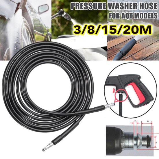 3/8/15/20M High Pressure Washer Water Hose for Black Decker PW1400 PW1500