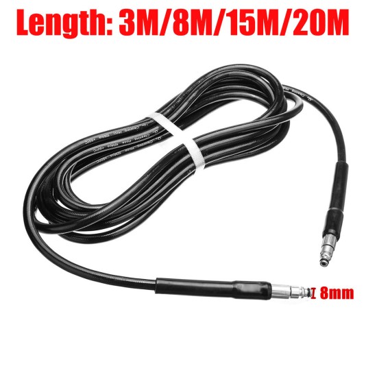 3/8/15/20M High Pressure Washer Water Hose for Black Decker PW1400 PW1500