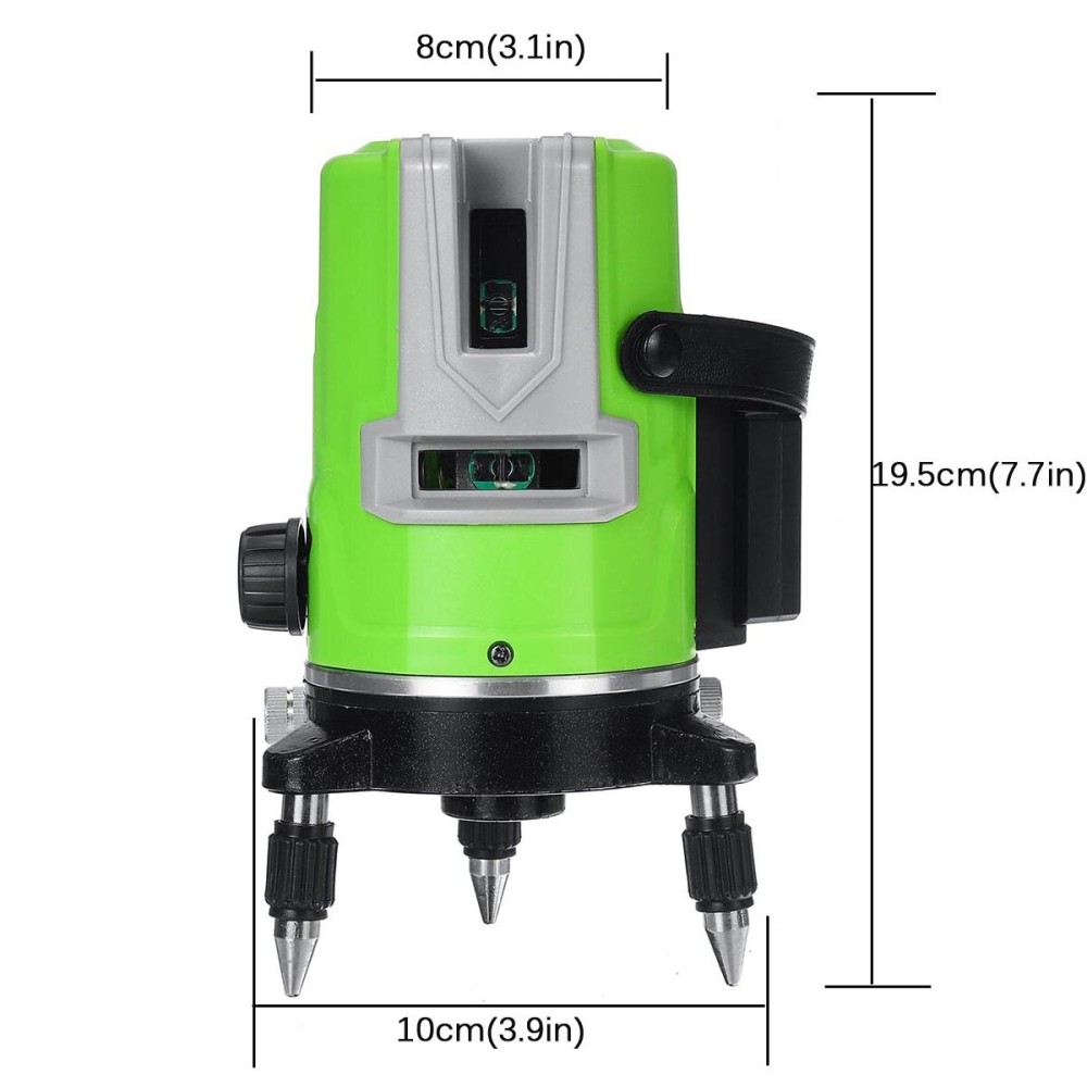 Laser Level Measuring Machine 3D 5 Lines Green Laser Level Self-Leveling 360° Rotary Cross Measuring Tool