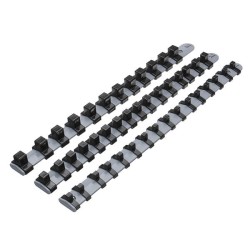 3Pcs 1/4 3/8 1/2 Inch Socket Tray Rail Rack Holder Storage Organizer Shelf Stand 3Pcs 1/4 3/8 1/2 Inch Socket Tray Rail Rack Holder Storage Organizer Shelf Stand