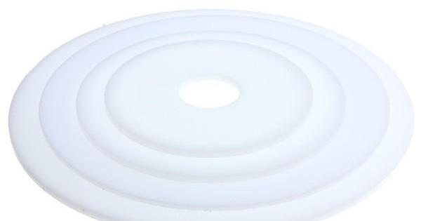 3mm Thick Round White Acrylic Disc Ring Laser Cut Plastic Circles