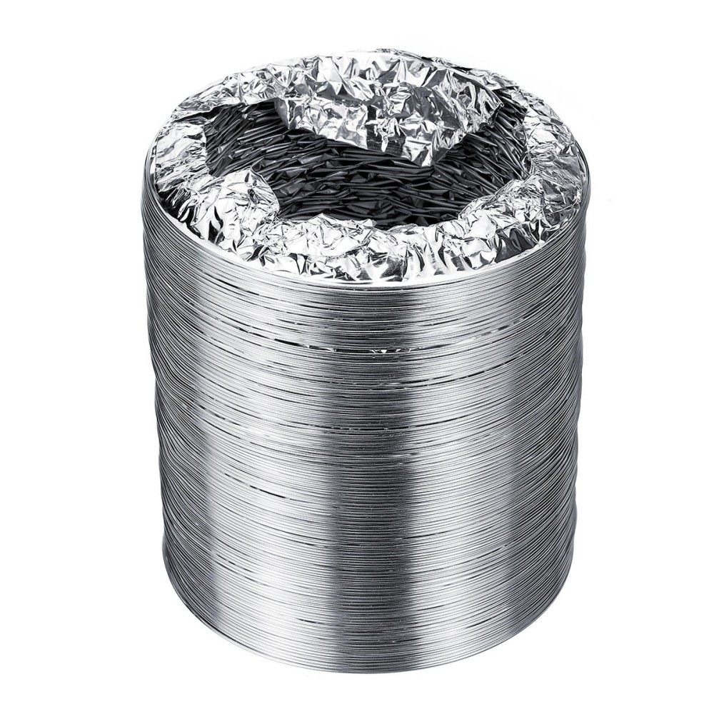 4 Inch 100mm Air Ventilation Fan Pipe Hose Flexible Aluminum Exhaust ...