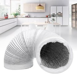 4 Inch Diameter PVC Aluminum Foil Double-layer Smoke Tube 4.92-26.25ft Flexible Exhaust Hole Telescopic Hose 4 Inch Diameter PVC Aluminum Foil Double-layer Smoke Tube 4.92-26.25ft Flexible Exhaust Hole Telescopic Hose