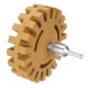 4 Inch Rubber Decal Eraser Caramel Wheel Removal with Power Drill Arbor Drill Adapter