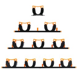 4 Position Mop and Broom Holder with 5 Hooks Multifunctional Mop Holder Tools Kit 4 Position Mop and Broom Holder with 5 Hooks Multifunctional Mop Holder Tools Kit