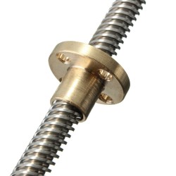 400mm Lead Screw Brass Nut ACME 8mm Screw Pitch Lead Screw 400mm Lead Screw Brass Nut ACME 8mm Screw Pitch Lead Screw