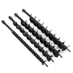 40/60/80/100mm Earth Drill Dual Blade Auger Drill Bit Fence Borer For Earth Petrol Post Hole Digger 40/60/80/100mm Earth Drill Dual Blade Auger Drill Bit Fence Borer For Earth Petrol Post Hole Digger
