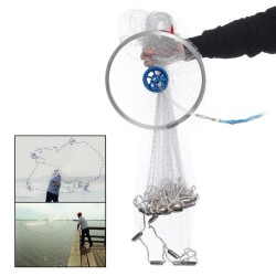 4.2M 14FT Hand Easy Throw Manual Fishing Net Spin Bait Casting Nylon Line Sinker 4.2M 14FT Hand Easy Throw Manual Fishing Net Spin Bait Casting Nylon Line Sinker
