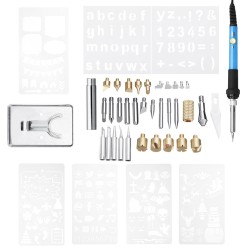 42Pcs 110V/220V Electric Solder Iron Welding Pen Carving Craft Kit Solder Wire Tweezers 42Pcs 110V/220V Electric Solder Iron Welding Pen Carving Craft Kit Solder Wire Tweezers